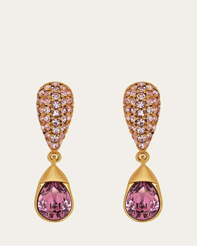 Pave Drop Earrings